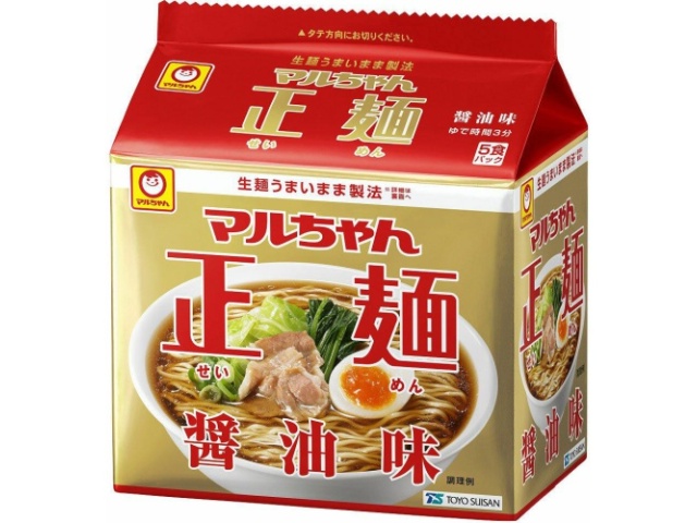 マルちゃん 正麺 醤油味 ５食パック 【今月の特売 麺類】 □お取り寄せ品 【購入入数６個】