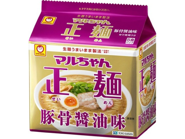 マルちゃん 正麺 豚骨醤油 ５食パック 【今月の特売 麺類】 【購入入数１８個】