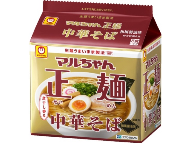 マルちゃん 正麺中華そば 和風醤油５食パック 【今月の特売 麺類】 【購入入数１８個】