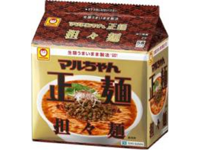 マルちゃん 正麺担々麺 ５Ｐ 【今月の特売 麺類】 △ 【購入入数６個】
