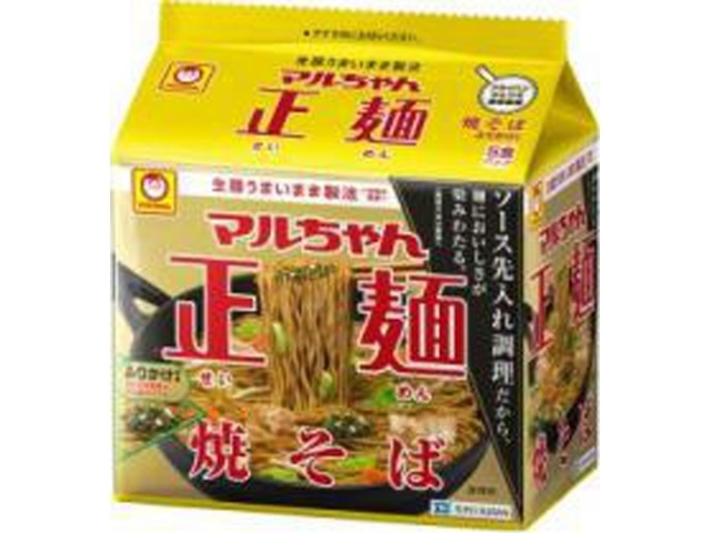 マルちゃん 正麺焼そば ５Ｐ 【今月の特売 麺類】 △ 【購入入数６個】