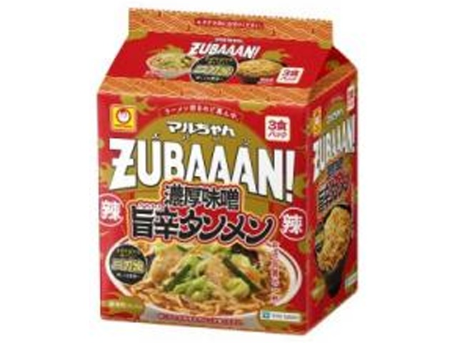 マルちゃん ズバーン味噌旨辛タンメン３Ｐ 【新商品 3/16 発売】  【購入入数９個】