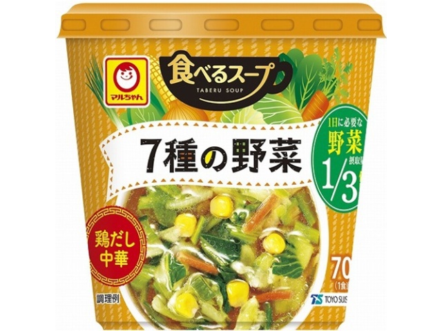 マルちゃん 食べるスープ ７種の野菜鶏だし中華 △ 【購入入数６個】