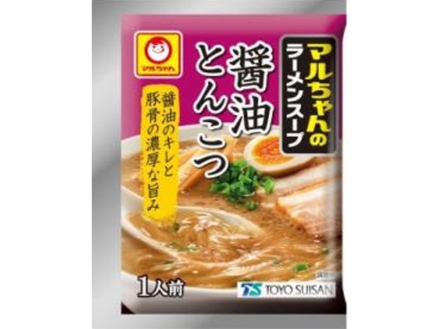 マルちゃん ラーメンスープ醤油とんこつ１食 □お取り寄せ品 【購入入数２０個】