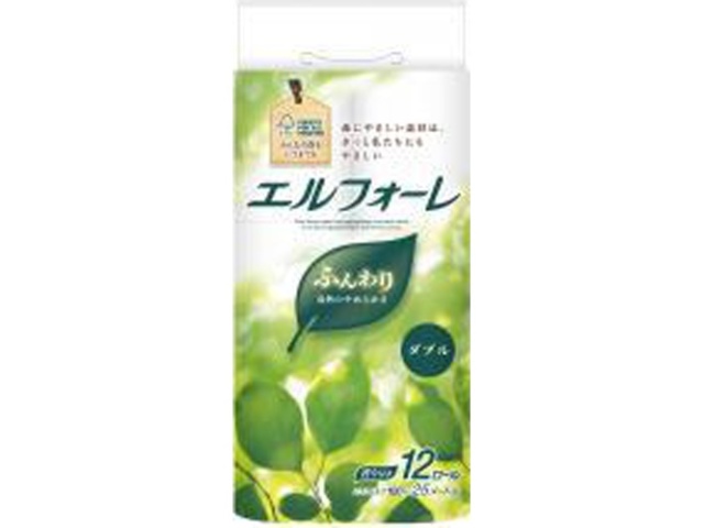 エルフォーレ トイレットティシュー１２Ｒダブル △ 【購入入数１個】