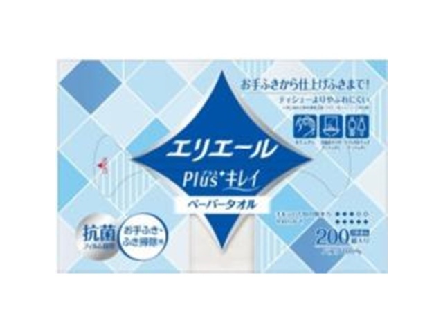 エリエール ２００ｗ３ｐプラスキレイペーパータオル □お取り寄せ品 【購入入数２０個】