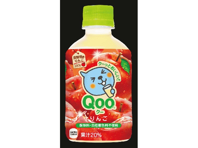 Ｑｏｏ りんご Ｐ２８０ｍｌ 【今月の特売 飲料水】 □お取り寄せ品 【購入入数２４個】