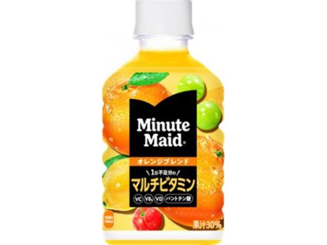 ミニッツメイド オレンジマルチビタミンＰ２８０ｍｌ 【今月の特売 飲料水】 □お取り寄せ品 【購入入数２４個】