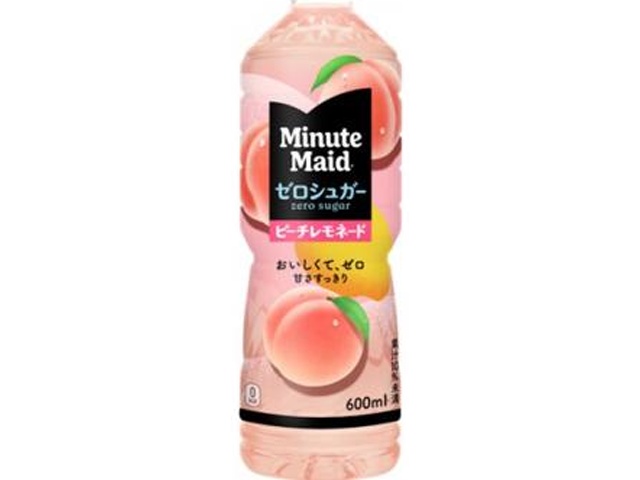 ミニッツＭ ゼロシュガーピーチレモネードＰ６００ 【新商品 3/30 発売】 【今月の特売 飲料水】 △ 【購入入数２４個】