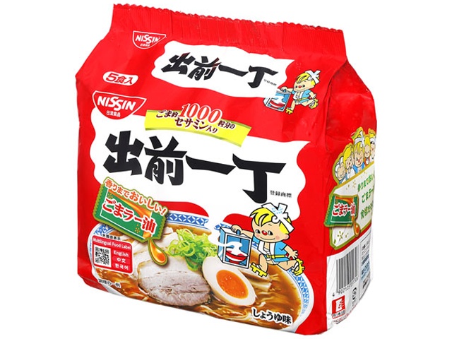 日清（袋５食）出前一丁 ごまラー油 【今月の特売 麺類】 □お取り寄せ品 【購入入数１８個】