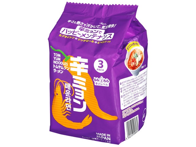 日清 辛ミョントムヤムクンラーメン３食パック 【新商品 3/23 発売】 □お取り寄せ品 【購入入数２７個】