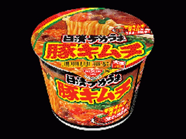 日清 デカうま 豚キムチ □お取り寄せ品 【購入入数１２個】