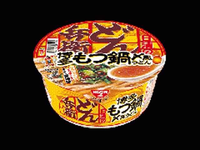 日清 どん兵衛博多もつ鍋〆風うどん 【新商品 4/27 発売】 □お取り寄せ品 【購入入数１２個】