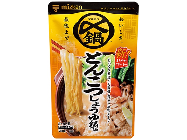 ミツカン とんこつ醤油鍋つゆストレート ７５０ｇ □お取り寄せ品 【購入入数１２個】