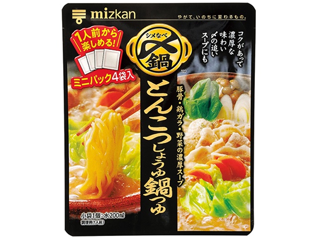 ミツカン とんこつしょうゆ鍋つゆミニパック４袋 □お取り寄せ品 【購入入数２０個】