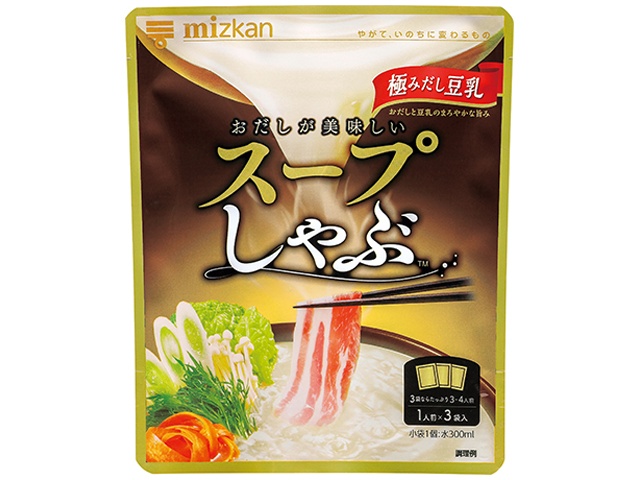 ミツカン スープしゃぶ 極みだし豆乳３袋 □お取り寄せ品 【購入入数２４個】