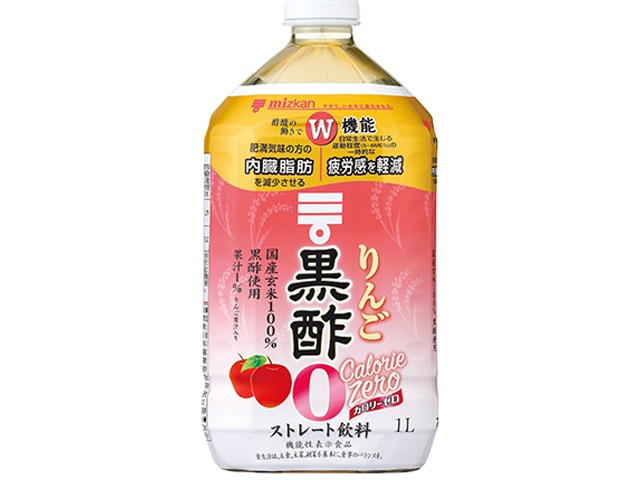 ミツカン りんご黒酢 カロリーゼロ１Ｌ □お取り寄せ品 【購入入数６個】