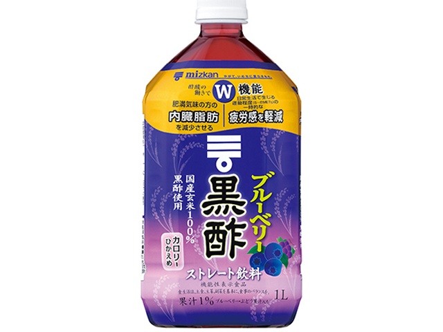 ミツカン ブルーベリー黒酢 ストレート１Ｌ □お取り寄せ品 【購入入数１２個】