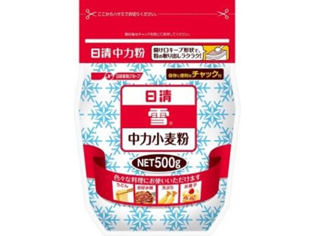 日清 雪チャック付 ５００ｇ □お取り寄せ品 【購入入数２４個】