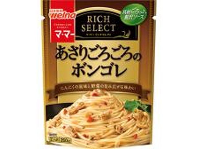 マ・マー リッチセレクト あさりごろごろのボンゴレ □お取り寄せ品 【購入入数３６個】