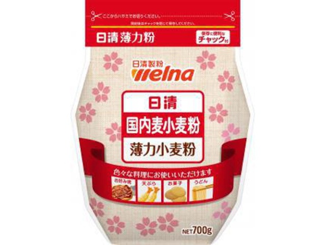 日清 国内麦小麦粉 薄力７００ｇ □お取り寄せ品 【購入入数１５個】