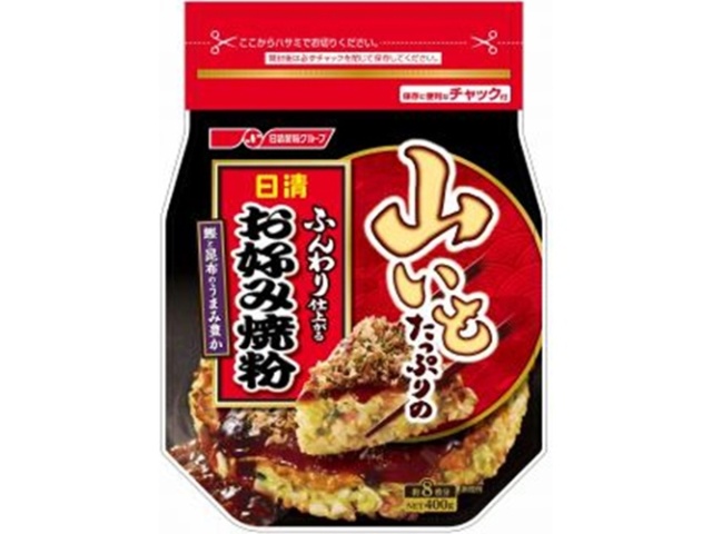 日清 山いもたっぷりのお好み焼粉 ４００ｇ □お取り寄せ品 【購入入数１２個】