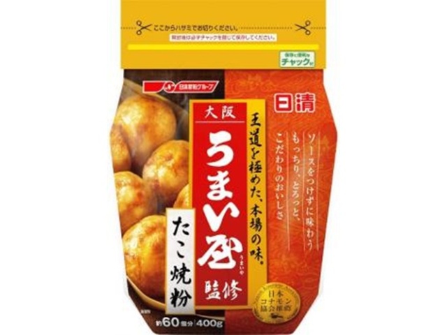 日清 大阪うまい屋監修 たこ焼粉４００ｇ □お取り寄せ品 【購入入数１２個】