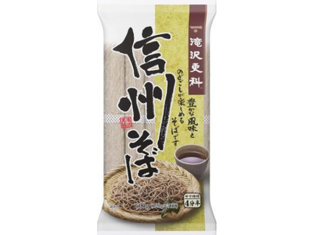 日清 滝沢更科 信州そば６００ｇ △ 【購入入数１５個】