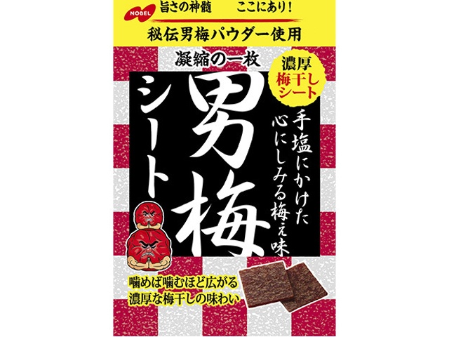 ノーベル 男梅シート ２７ｇ △ 【購入入数６個】