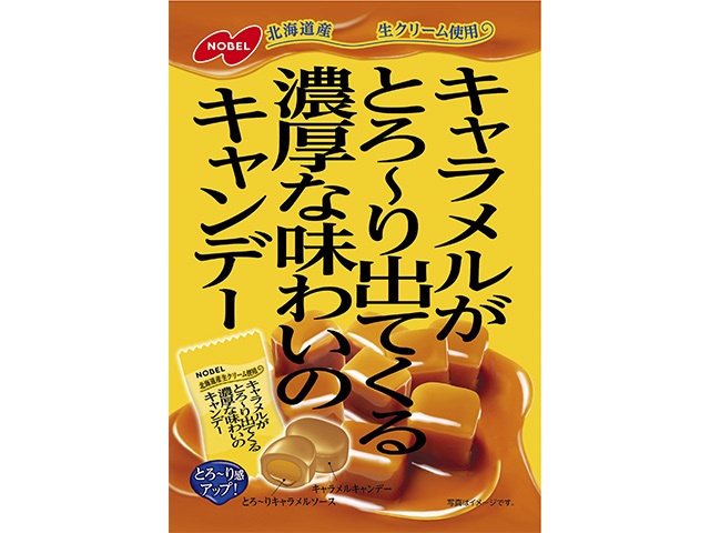 ノーベル キャラメル出てくる濃厚なキャンデー８０ｇ □お取り寄せ品 【購入入数４８個】