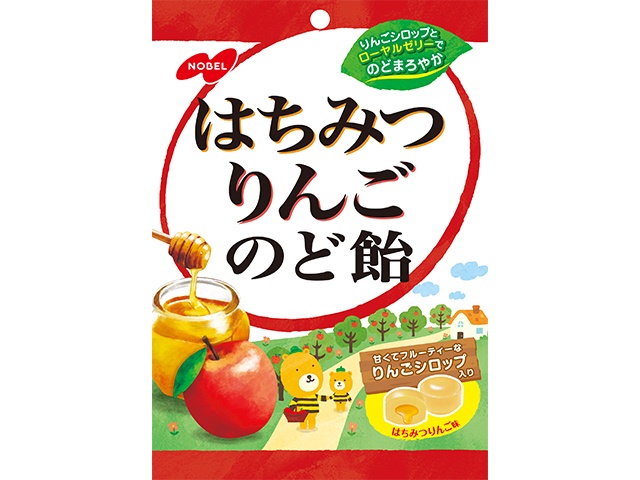 ノーベル はちみつりんごのど飴１１０ｇ □お取り寄せ品 【購入入数４８個】