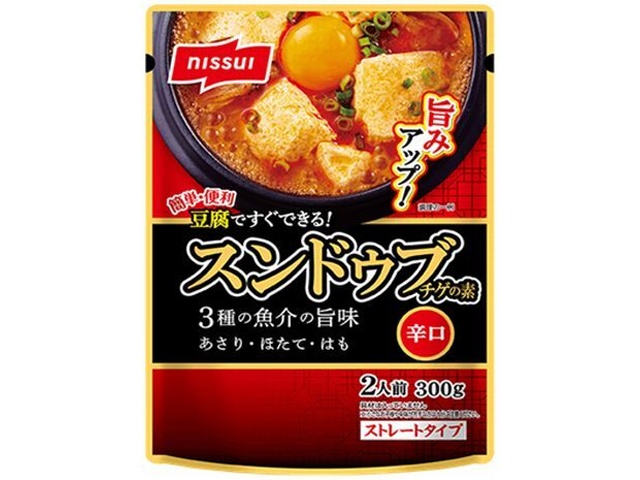 ニッスイ スンドゥブチゲの素辛口３００ｇ 【今月の特売 調味料】 【購入入数８個】