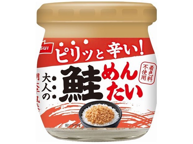 ニッスイ 鮭めんたい ４５ｇ 【新商品 4/1 発売】 【今月の特売 ビン・缶詰】 □お取り寄せ品 【購入入数２４個】