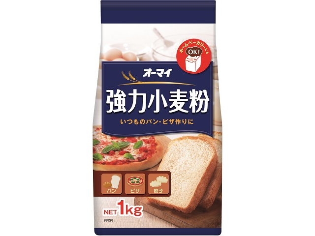 オーマイ 強力小麦粉１ｋｇ 【今月の特売 乾物】 □お取り寄せ品 【購入入数１５個】
