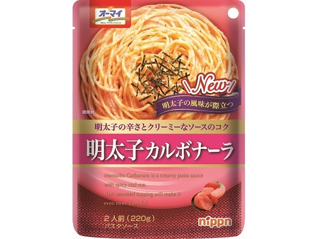 オーマイ 明太子カルボナーラ ２２０ｇ 【今月の特売 麺類】 □お取り寄せ品 【購入入数２４個】