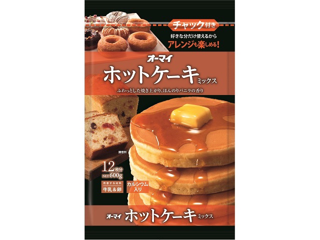 ニップン ホットケーキミックスチャック付 ６００ｇ △ 【購入入数８個】