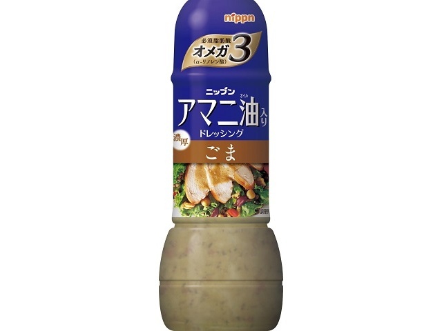 ニップン アマニ油入りドレ ごま３００ｍｌ □お取り寄せ品 【購入入数２４個】
