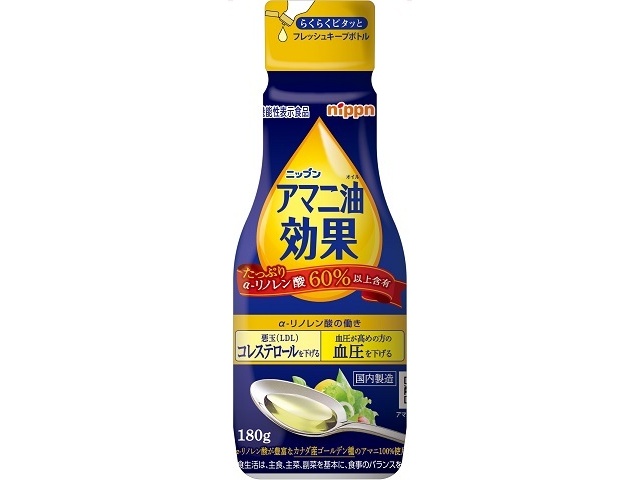 ニップン アマニ油効果 １８０ｇ □お取り寄せ品 【購入入数１２個】