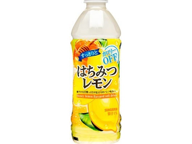 サンガリア すっきりとはちみつレモンＰ５００ｍｌ △ 【購入入数２４個】