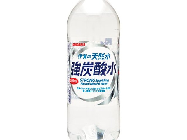 サンガリア 伊賀の天然水強炭酸水Ｐ５００ｍｌ  【購入入数２４個】