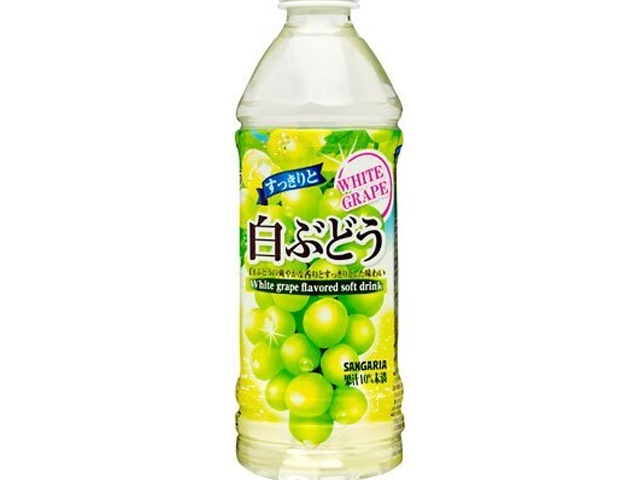 サンガリア すっきりと白ぶどうＰ５００ｍｌ △ 【購入入数２４個】