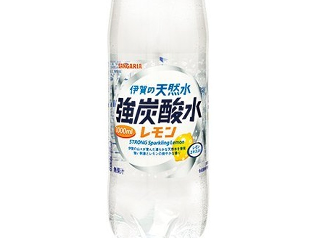 サンガリア 伊賀の強炭酸水レモンＰ１０００ｍｌ □お取り寄せ品 【購入入数１２個】