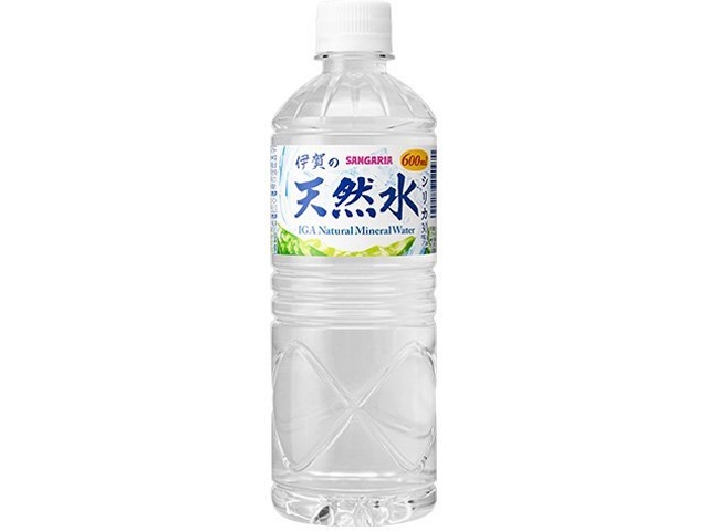 サンガリア 伊賀の天然水Ｐ６００ｍｌ  【購入入数２４個】
