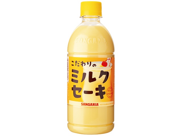 サンガリア こだわりのミルクセーキ Ｐ５００ｍｌ △ 【購入入数２４個】