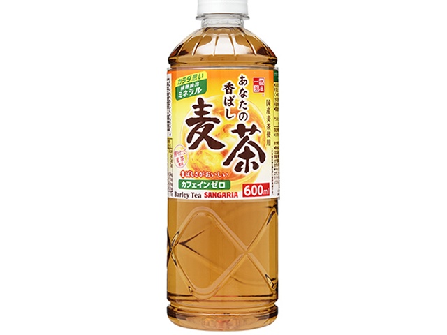 サンガリア あなたの香ばし麦茶Ｐ６００ｍｌ △ 【購入入数２４個】