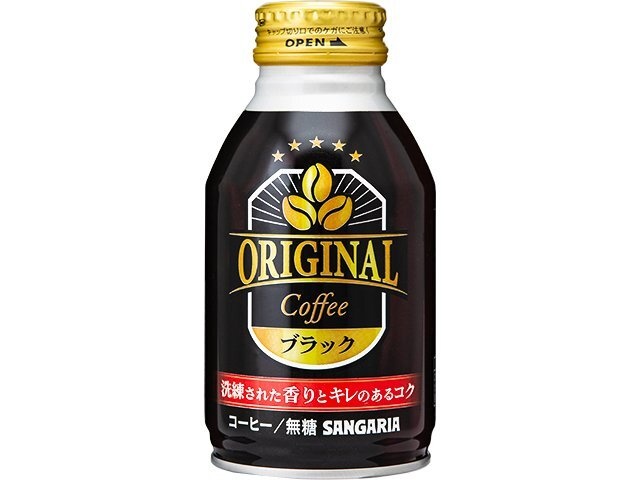 サンガリア オリジナルコーヒーブラック 缶２６０ｇ  【購入入数２４個】