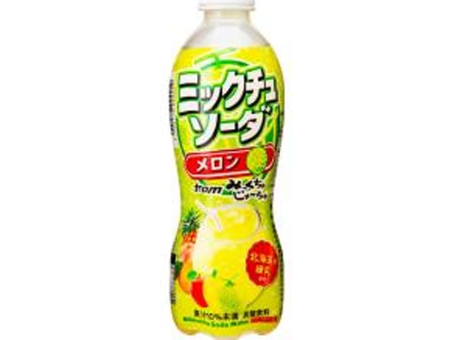 サンガリア ミックチュソーダ メロン Ｐ４５０ｍｌ 【数量限定】 △ 【購入入数２４個】