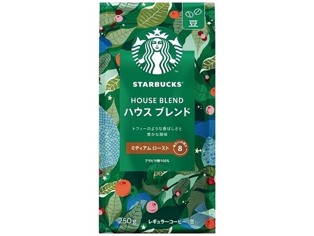 スターバックス ハウスブレンド豆２５０ｇ □お取り寄せ品 【購入入数６個】