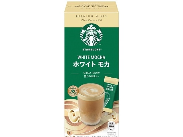 スターバックス プレミアムミックス ホワイトモカ４本 △ 【購入入数６個】