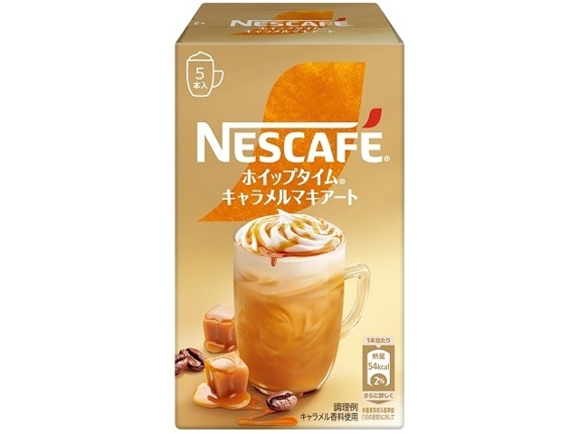 ネスカフェ ホイップタイムキャラメルマキアート５Ｐ □お取り寄せ品 【購入入数２４個】